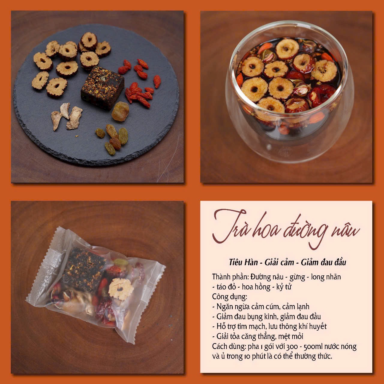 Trà Gừng Đường Nâu